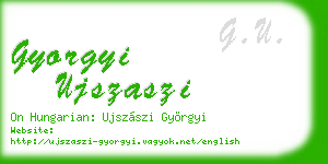 gyorgyi ujszaszi business card