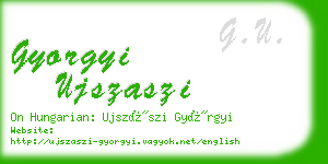 gyorgyi ujszaszi business card